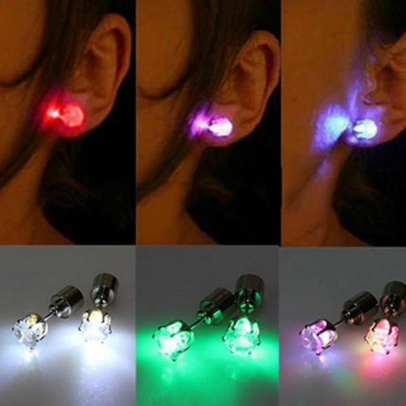 Light Up Stud Earrings - Picture 3 of 7
